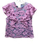 Crosby Size S Purple Pink Polyester Floral Lace Overlay Sleeveless Ruffle Top Purple Pink / S