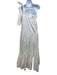 Petal + Pup Size M White Cotton Tie Detail One Shoulder Elastic Top Tiered Dress White / M