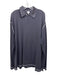 Armani Size XXL Gray Cotton Blend Solid Polo Men's Long Sleeve Shirt Gray / XXL