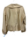 Dana Buchman Size 14 Yellow Silk Rhinestone Buckle Collared Wrap Front Jacket Yellow / 14