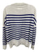 Zadig & Voltaire Size XS Light Gray & Purple Cashmere Knit Ripped Sweater Light Gray & Purple / XS