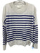 Zadig & Voltaire Size XS Light Gray & Purple Cashmere Knit Ripped Sweater Light Gray & Purple / XS