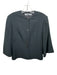 Morgane Le Fay Size L Black Silk Blend Button Front 1/2 Flare Sleeve Jacket Black / L