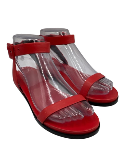Alexander Wang Shoe Size 37.5 Red Leather Ankle Strap Open Toe Sandals Red / 37.5