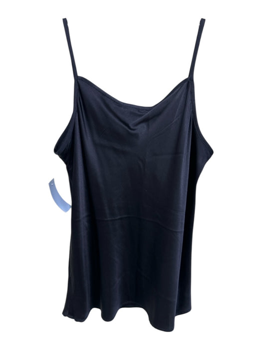 Burberry Size 12 Dark Navy Blue Missing Fabric Tag Spaghetti Strap Slip Tank Top Dark Navy Blue / 12