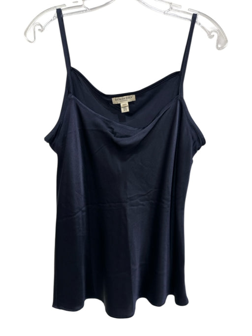 Burberry Size 12 Dark Navy Blue Missing Fabric Tag Spaghetti Strap Slip Tank Top Dark Navy Blue / 12