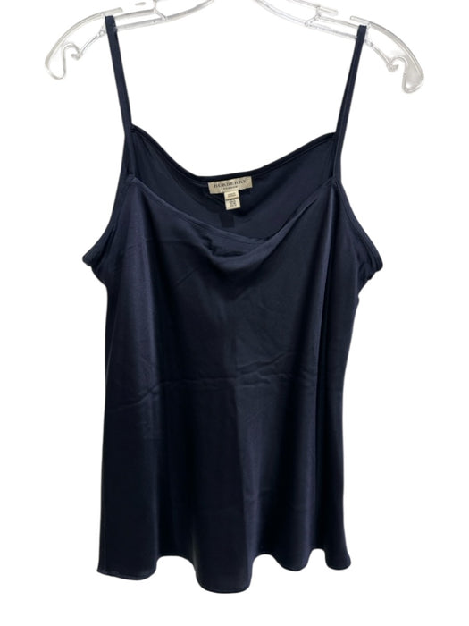 Burberry Size 12 Dark Navy Blue Missing Fabric Tag Spaghetti Strap Slip Tank Top Dark Navy Blue / 12
