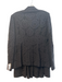 Burberry Size 10 Black Cotton Blend Lace Overlay Blazer Mermaid Hem Skirt Set Black / 10
