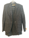 Burberry Size 10 Black Cotton Blend Lace Overlay Blazer Mermaid Hem Skirt Set Black / 10