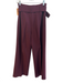 Theory Size 8 Maroon Viscose & wool High Rise Zip Fly Belt included Pants Maroon / 8