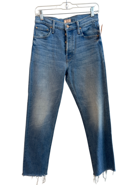 Mother Size 27 Light Wash Cotton High Rise Button Fly 5 Pocket Jeans Light Wash / 27