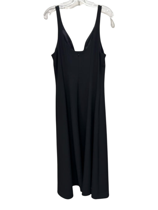 G. Label by Goop Size 12 Black Polyester Blend Sleeveless Back Zip A Line Dress Black / 12