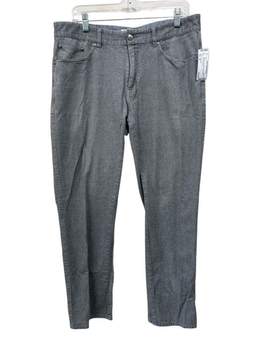 Peter Millar Size 35 Blue Cotton Blend Solid Khakis Men's Pants Blue / 35