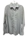 Mizzen + Main Size L White & Green Polyester Grid Button Down Long Sleeve Shirt White & Green / L