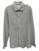 Mizzen + Main Size L White & Blue Synthetic Grid Button Up Long Sleeve Shirt White & Blue / L