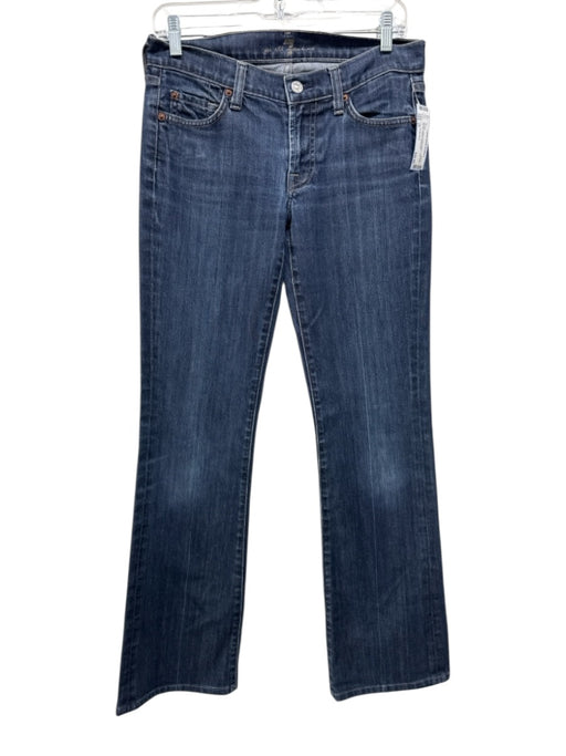 7 For All Mankind Size 27 Medium Wash Cotton Denim High Rise Zip Fly Jeans Medium Wash / 27