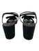 Chanel Shoe Size 41 Black Silk crystal cc Bow Ankle Strap Block heel Sandals Black / 41