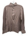 Suitsupply Size 15.5 Brown Cotton Blend Solid Polo Men's Long Sleeve Shirt Brown / 15.5