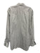 Canali Size 17 White & Gray Cotton Striped Button Down Men's Long Sleeve Shirt White & Gray / 17