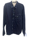 Canali Size 17 White & Gray Cotton Striped Button Down Men's Long Sleeve Shirt White & Gray / 17