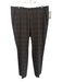 Boss Size 36R Brown & Black Virgin Wool Blend Plaid Men's Pants Brown & Black / 36R