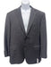Canali Blue & Gray Wool Plaid 2 Button Men's Blazer Blue & Gray / 36
