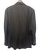 Corneliani Black Wool Striped 2 Button Men's Suit Black / 54