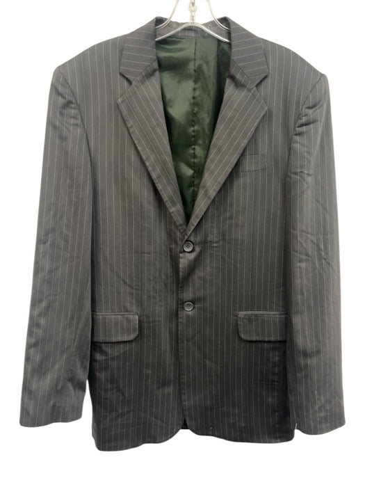 Giorgio Armani Gray & White Striped 2 Button Men's Blazer Gray & White / Est XL