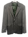 Giorgio Armani Gray & White Striped 2 Button Men's Blazer Gray & White / Est XL