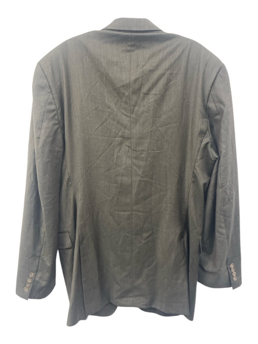 Burberry London Dark Gray Wool Solid 2 Button Men's Blazer Dark Gray / 44L