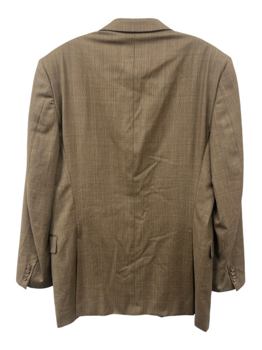 Burberry London AS IS Brown Wool Plaid 2 Button Men's Blazer Brown / 42L