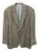 Burberry London Black & Gray Silk Blend Houndstooth 2 Button Men's Blazer Black & Gray / 46R