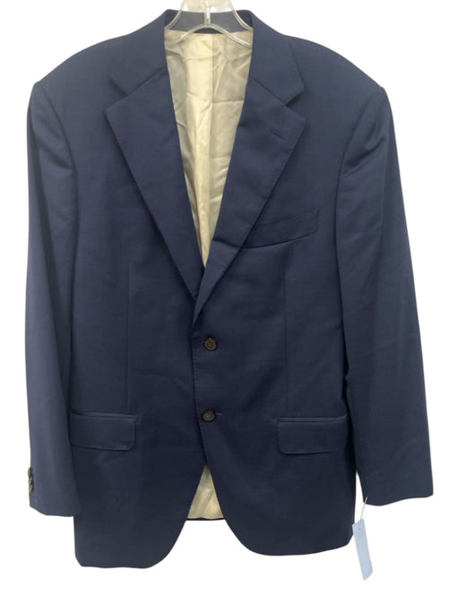 Suitsupply Navy Blue Wool Solid 2 Button Men's Blazer Navy Blue / Est L