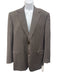 Canali Brown & Blue Wool Striped 2 Button Men's Blazer Brown & Blue / 56