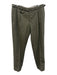 Suitsupply Size 52 Olive Green Wool Solid Men's Pants Olive Green / 52