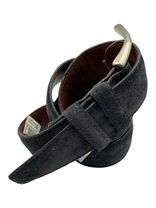 Saks Fifth Ave AS IS Navy Blue Suede Solid Men's Belt Navy Blue