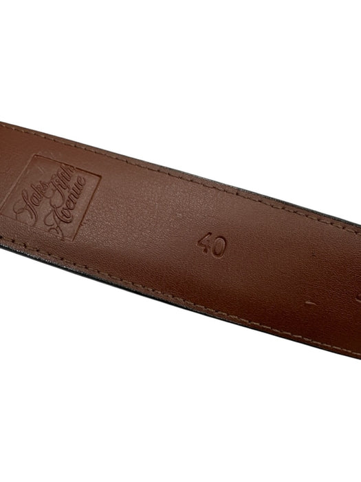 Saks Fifth Ave AS IS Navy Blue Suede Solid Men's Belt Navy Blue