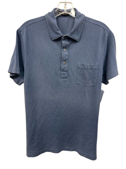 Ralph Lauren Black Size M Blue Cotton Solid Polo Men's Short Sleeve Blue / M