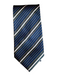 Lanvin Blue & Green Silk Striped Men's Ties Blue & Green