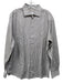 Armani Size L Brown & White Cotton Striped Button up Men's Long Sleeve Shirt Brown & White / L
