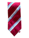 Ermenegildo Zegna Red, White & Blue Silk Striped Men's Tie Red, White & Blue