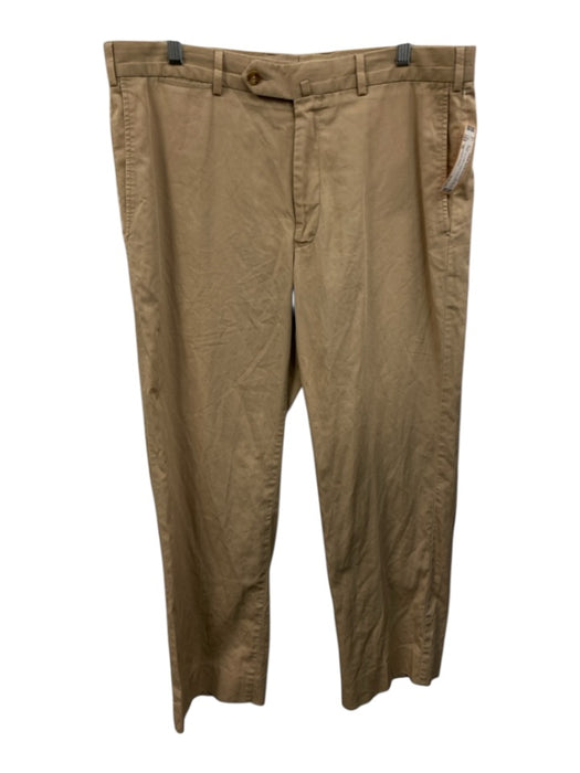 Ermenegildo Zegna Size 36 Beige Cotton Solid Men's Pants Beige / 36