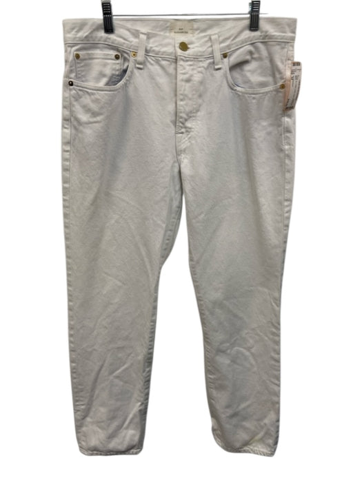 Sid Mashburn Size 34 White Cotton Solid Jean Men's Pants White / 34