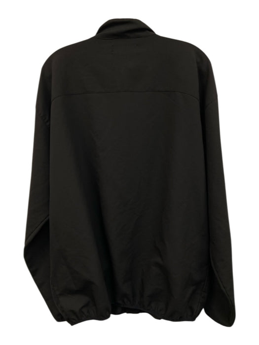 Clubhouse Collection Size XL Black Polyester Solid Zipper Long Sleeve Shirt Black / XL