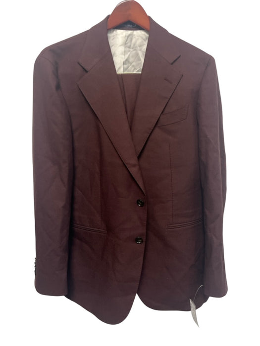 Suitsupply Brown Wool Solid 2 Button Men's Suit Brown / 26