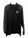 Nike Size L Black, Gray & Red Polyester Solid 3/4 Zip Men's Long Sleeve Shirt Black, Gray & Red / L