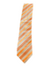 Ermenegildo Zegna Orange & Gray Silk Striped Men's Tie Orange & Gray