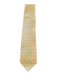 Ferragamo Yellow & Green Silk All Over Print Men's Tie Yellow & Green