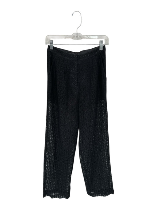 Ronny Kobo Size 4 Black Lace Built in Shorts High Waist Pants Black / 4