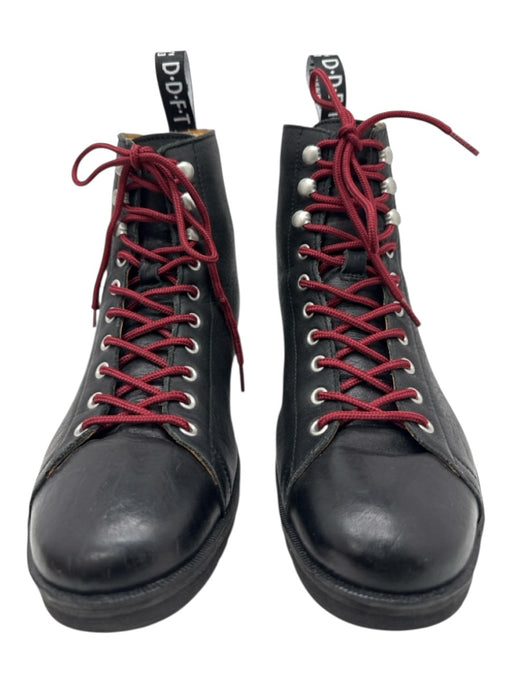 John Fluevog Shoe Size 9 Black Leather Solid Boot Men's Shoes Black / 9